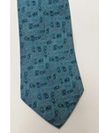 Sky Blue Geometric Design Silk Tie | Jane Barnes Silk Ties | Sam's Tailoring Fine Men's Clothing