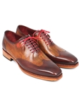 Brown & Camel Goodyear Welted Wingtip Oxford | Men's Oxford Shoes Collection | Sam's Tailoring Fine Men Clothing