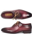 Burgundy Wholecut Plan Toe Men Oxford | Men's Oxford Shoes Collection | Sam's Tailoring Fine Men Clothing