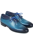 Blue & Navy Medallion Toe Men Oxford | Men's Oxford Shoes Collection | Sam's Tailoring Fine Men Clothing