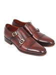 Brown Cap-Toe Double Monkstraps Shoe | Handmade Monk Straps Shoes | Sam's Tailoring Fine Men Clothing