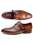 Brown Leather Single Monkstrap Men's Shoe | Handmade Monk Straps Shoes | Sam's Tailoring Fine Men Clothing