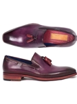 Purple Plain Toe Men's Tassel Loafer | handmade Men Loafers | Sam's Tailoring Fine Men's Clothing