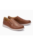 Hazelnut Smooth Leather Men's Slip-on Shoe | Mephisto Loafers Collection | Sam's Tailoring Fine Men Clothing