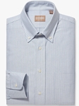Blue Stripe Button Down Oxford Dress Shirt | Dress Shirts Collection | Sam's Tailoring Fine Men Clothing