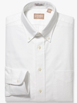 White Solid Button Down Oxford Dress Shirt | Dress Shirts Collection | Sam's Tailoring Fine Men Clothing