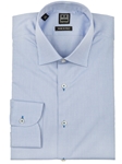 Blue Textured Mar Tex Men's Dress Shirt | IKE Behar Dress Shirts | Sam's Tailoring Fine Men's Clothing