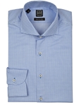 Blue Check MAR CHK Men's Dress Shirt | IKE Behar Dress Shirts | Sam's Tailoring Fine Men's Clothing