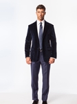 Blue Paisley Velvet Evening Men's Jacket | Ike Behar Jackets | Fine Men's Clothing