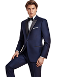Blake Navy Super 120's Fine Men Tuxedo | Ike Behar Tuxedos | Fine Men's Clothing