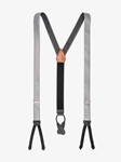 Silver Charles Solid Formal Brace | Trafalgar Braces Collection | Sams Tailoring Fine Men Clothing