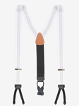 White Adjustable Formal Fredrick Brace | Trafalgar Braces Collection | Sams Tailoring Fine Men Clothing
