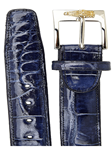 Sky Blue Genuine Alligator Men's Belt | Belvedere New Belts Collection | Sams Tailoring