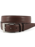 Chestnut Soft Deertan Glove X-Long Leather Belt | Torino Leather Belts | Sam's Tailoring Fine Men Clothing