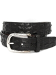 Black Genuine Hornback Crocodile Exotic Belt | Torino Leather Exotic Belts | Sam's Tailoring Fine Men Clothing