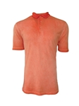 Orange Luxe Pima Short Sleeves Mens Polo | Georg Roth Los Angeles Polos | Sam's Tailoring Fine Men Clothing