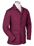 Merlot Hyland Water Repellent Quilted Mens Jacket | Bobby Jones Jackets Collection | Sams Tailoring Fine Men Clothing