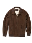 Chocolate Mason Suede Zippered Bomber Jacket | Bobby Jones Jackets Collection | Sams Tailoring Fine Men Clothing