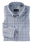 Blue Deco Glen Plaid Brushed Cotton Sport Shirt | Bobby Jones Shirts Collection | Sams Tailoring Fine Men's Clothing