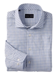 Blue Kasen Grid Cotton Long Sleeve Sport Shirt | Bobby Jones Shirts Collection | Sams Tailoring Fine Men's Clothing