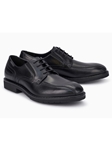 Black Frame Stitched Smooth Leather Oxford Shoe | Mephisto Shoes | Sam's Tailoring Fine Men Clothing