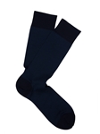 Navy Pima Cotton Lisle Birdseye Sock | Marcoliani Socks Collection | Sam's Tailoring Fine Men's Clothing