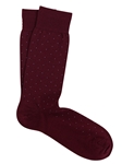 Bordeaux Extra Fine Merino Pin Sock | Marcoliani Socks Collection | Sam's Tailoring Fine Men's Clothing