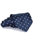 Navy With White Sartorial Woven Silk Necktie | Italo Ferretti Ties | Sam's Tailoring Fine Men Clothing