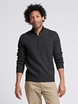 Smoke Wool Cashmere Quarterzip Sweater | Naadam Quarter Zip | Sam's Tailoring Fine Men's Clothing