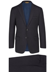 Navy Super 150's Wool H-Fit Tasmanian Suit | Hickey Freeman Suit Collection | Sam's Tailoring Fine Men Clothing