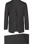 Charcoal Super 150's Wool Tasmanian A-Fit Suit | Hickey Freeman Tasmanian Suits | Sam's Tailoring Fine Men Clothing