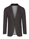 Chocolate Brown Plaid Rain System B-Fit Jacket | Hickey Freeman Sportcoats Collection | Sam's Tailoring Fine Men Clothing