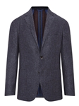 Blue Herringbone Weightless Fabric Jacket | Hickey Freeman Sportcoats Collection | Sam's Tailoring Fine Men Clothing