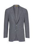 Grey Washed Noble Fibers Men Wool Jacket  | Hickey Freeman Sportcoats Collection | Sam's Tailoring Fine Men Clothing