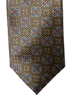 Brown Medallion Corporate Executive Estate Tie | Estate Ties Collection | Sam's Tailoring Fine Men's Clothing