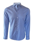 Sky & White Houndstooth Pendleton Mens Shirt | Georg Roth Shirts | Sams Tailoring Fine Mens Clothing