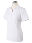 White Taylor Performance Short Sleeve Women's Polo | Bobby Jones Women's Polos | Sam's Tailoring Fine Women's Clothing