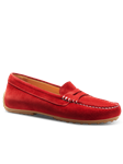 Red Flag Suede Handcrafted Women's Shoe | Samuel Hubbard Women Shoes | Sam's Tailoring Fine Men Clothing