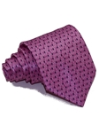 Pink With Micro Fuchsia & Blue Diamond Pattern Silk Tie | Italo Ferretti Ties | Sam's Tailoring Fine Men's Clothing