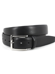 Black Italian Glazed Milled Calfskin Men's Belt | Torino Leather Belts | Sam's Tailoring Fine Men Clothing