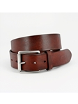 Brown Hand Burnished Bridle Leather Men's Belt | Torino Leather Belts | Sam's Tailoring Fine Men Clothing