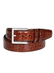 Tan American Alligator Wide Width Leather Belt | Torino Leather Belts | Sam's Tailoring Fine Men Clothing