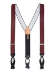 Burgundy Maddox Convertible Big & Tall Brace | Trafalgar Braces Collection | Sams Tailoring Fine Men's Clothing