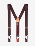 Burgundy Classic Hodson Big And Tall Brace | Trafalgar Braces Collection | Sams Tailoring Fine Men's Clothing