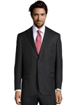 Charcoal Wool Plain Notch Lapel Suit Jacket | Palm Beach Wool Collection | Sam's Tailoring Fine Men Clothing