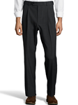 Charcoal Wool/Poly Pleated Expander Pant | Palm Beach Dress Pants | Sam's Tailoring Fine Men Clothing