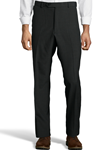 Charcoal Wool/Poly Flat Front Expander Pant | Palm Beach Dress Pants | Sam's Tailoring Fine Men Clothing