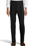 Black Wool/Poly Pleated Expander Big & Tall Pant | Palm Beach Dress Pants | Sam's Tailoring Fine Men's Clothing