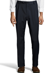 Navy Gabardine Pleated Wool Men's Pant | Palm Beach Dress Pants | Sam's Tailoring Fine Men's Clothing