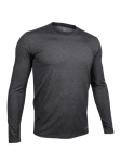 Charcoal Long Sleeve Crew Neck Tee | 2Undr Men Tee Shirts | Sam's Tailoring Fine Men's Clothing